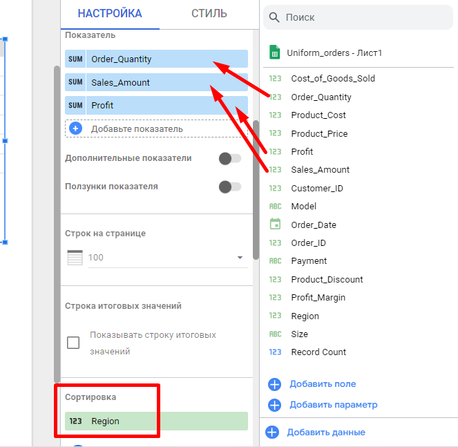 Операционный дашборд в Google Looker Studio